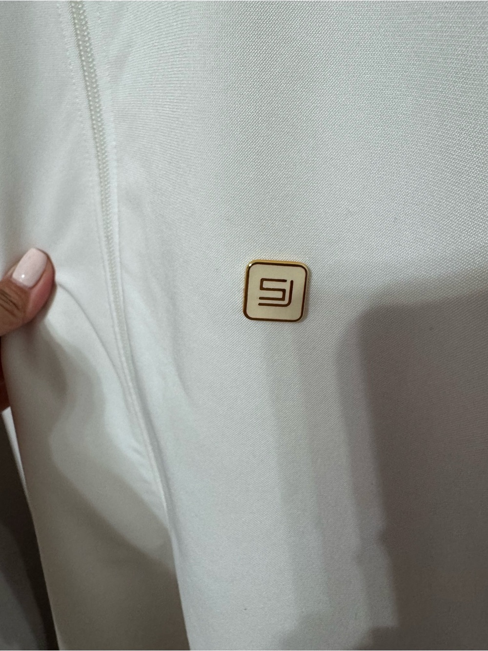Sean John White Track Jacket with Gold Trim - Picture 3 of 9